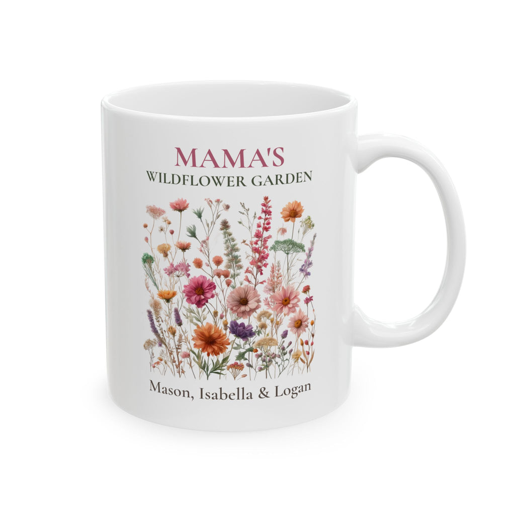 Mama's Wildflower Garden Personalized Mug