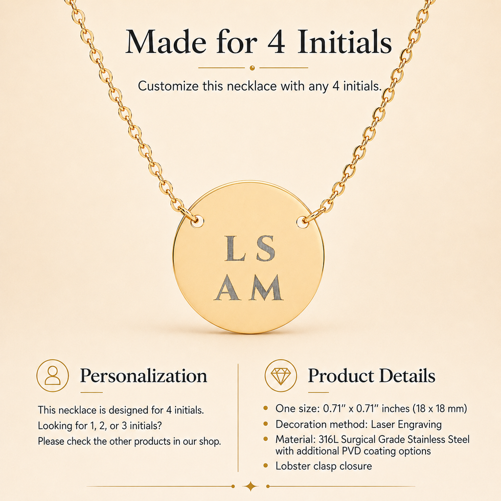 Gold name necklace with custom engraved spaced text, shown with fine chain and secure clasp