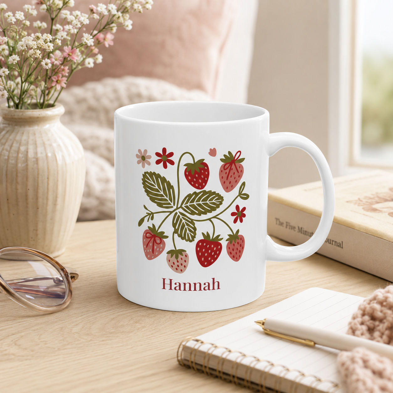 Personalized Strawberry Mug with Name