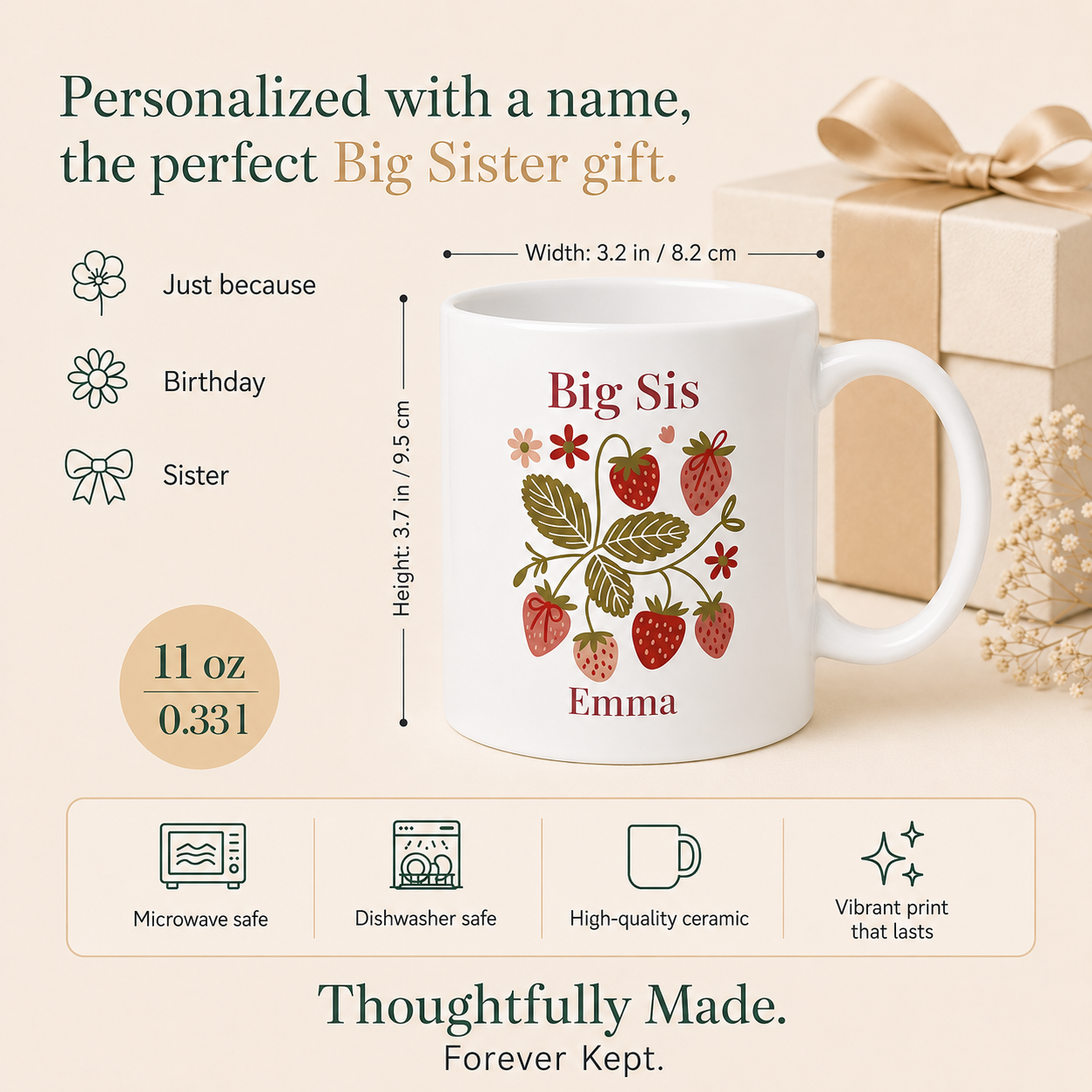 Big Sis Personalized Mug