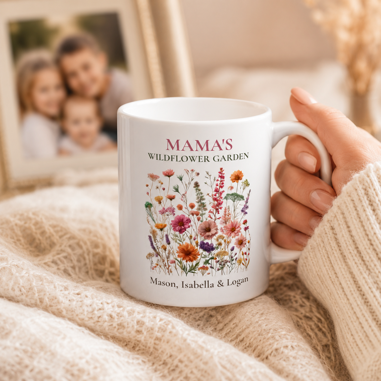 Mama's Wildflower Garden Personalized Mug