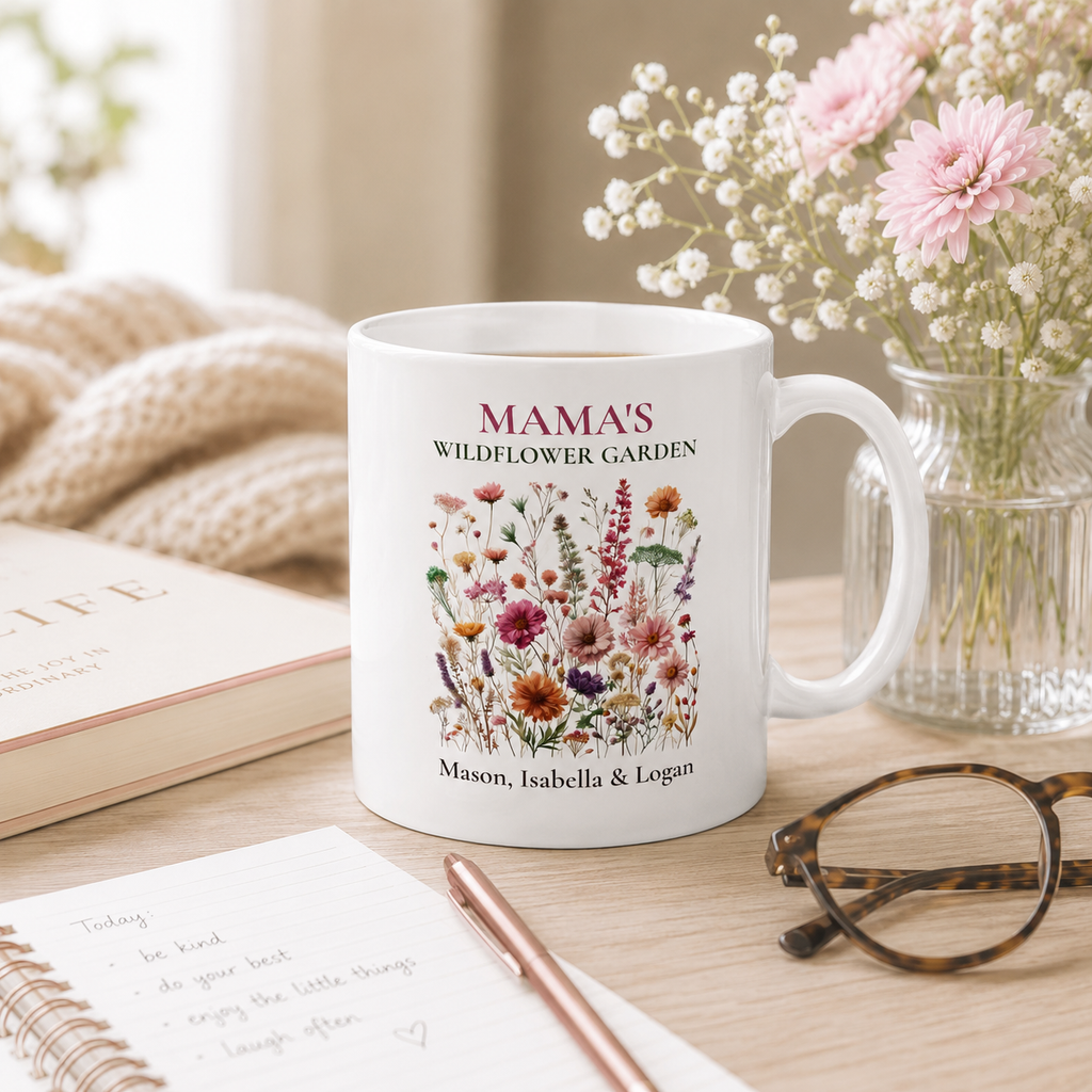 Mama's Wildflower Garden Personalized Mug