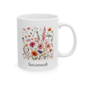 Personalized Wildflower Mug with Name