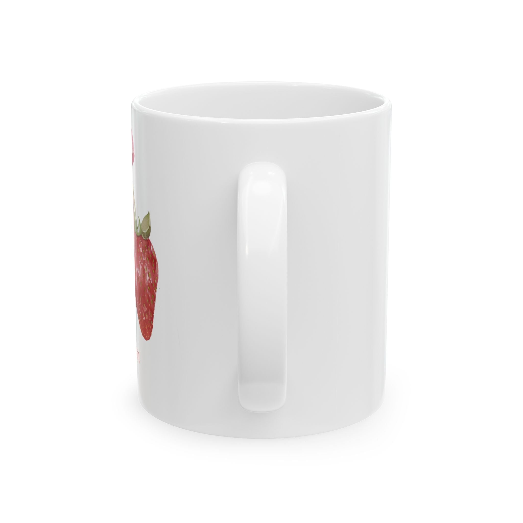 Personalized Twin Strawberry Mug with Name