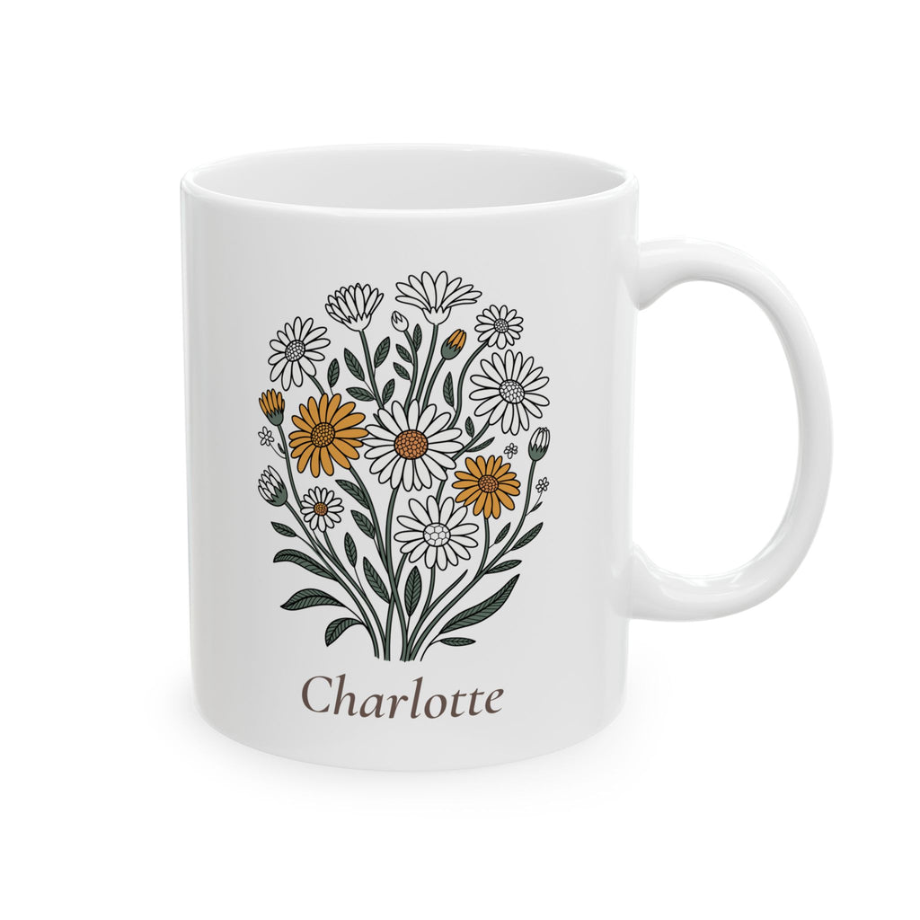 Personalized Daisy Mug with Name