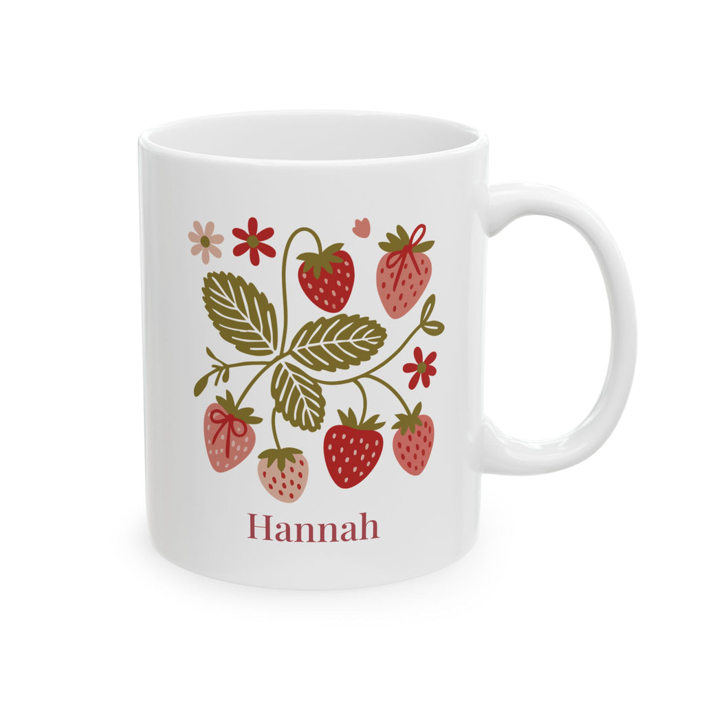Personalized Strawberry Mug with Name