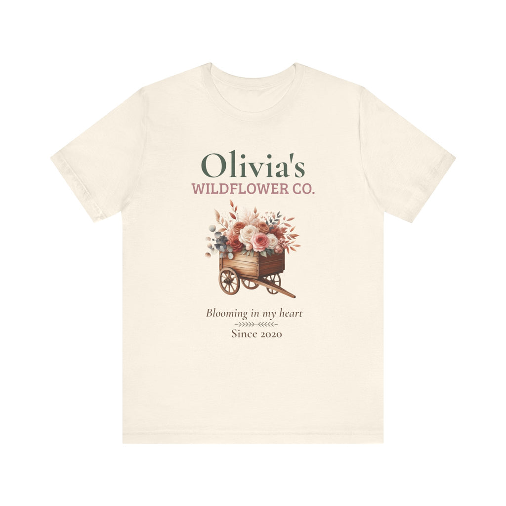 Personalized Wildflower Co. 'Blooming in My Heart' T-Shirt