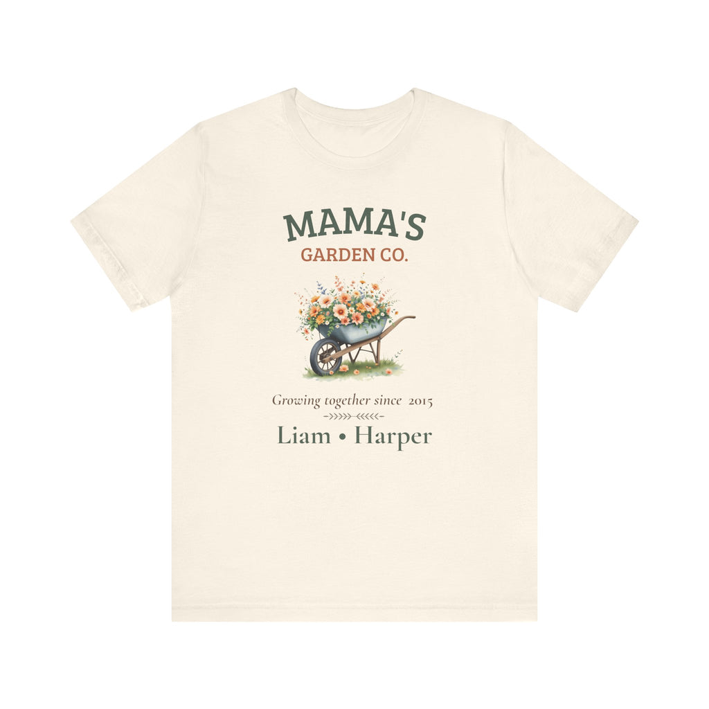 Personalized Mama's Garden Co. T-Shirt with Kids' Names