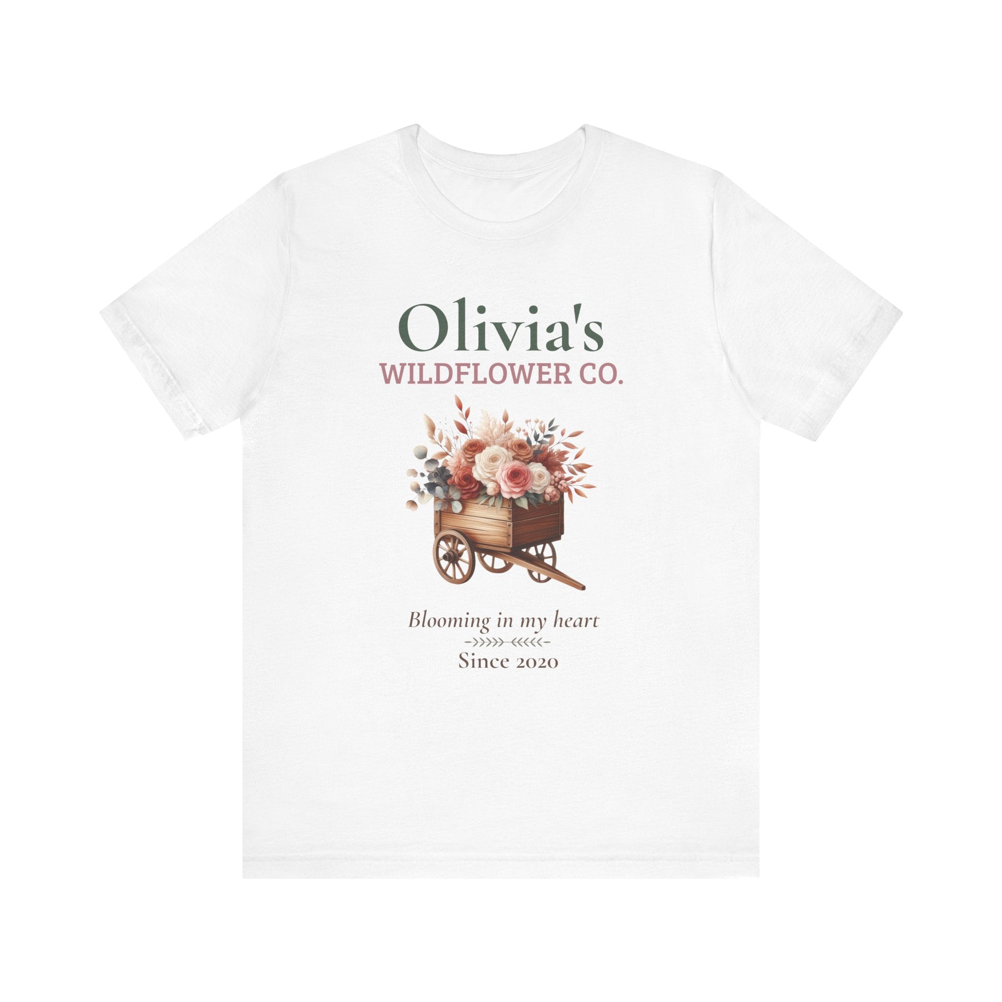 Personalized Wildflower Co. 'Blooming in My Heart' T-Shirt