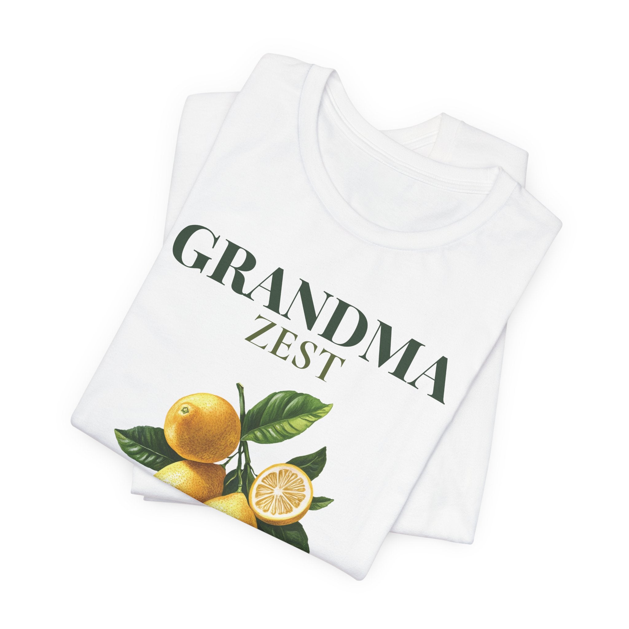 Close-up of the Grandma Zest lemon print design