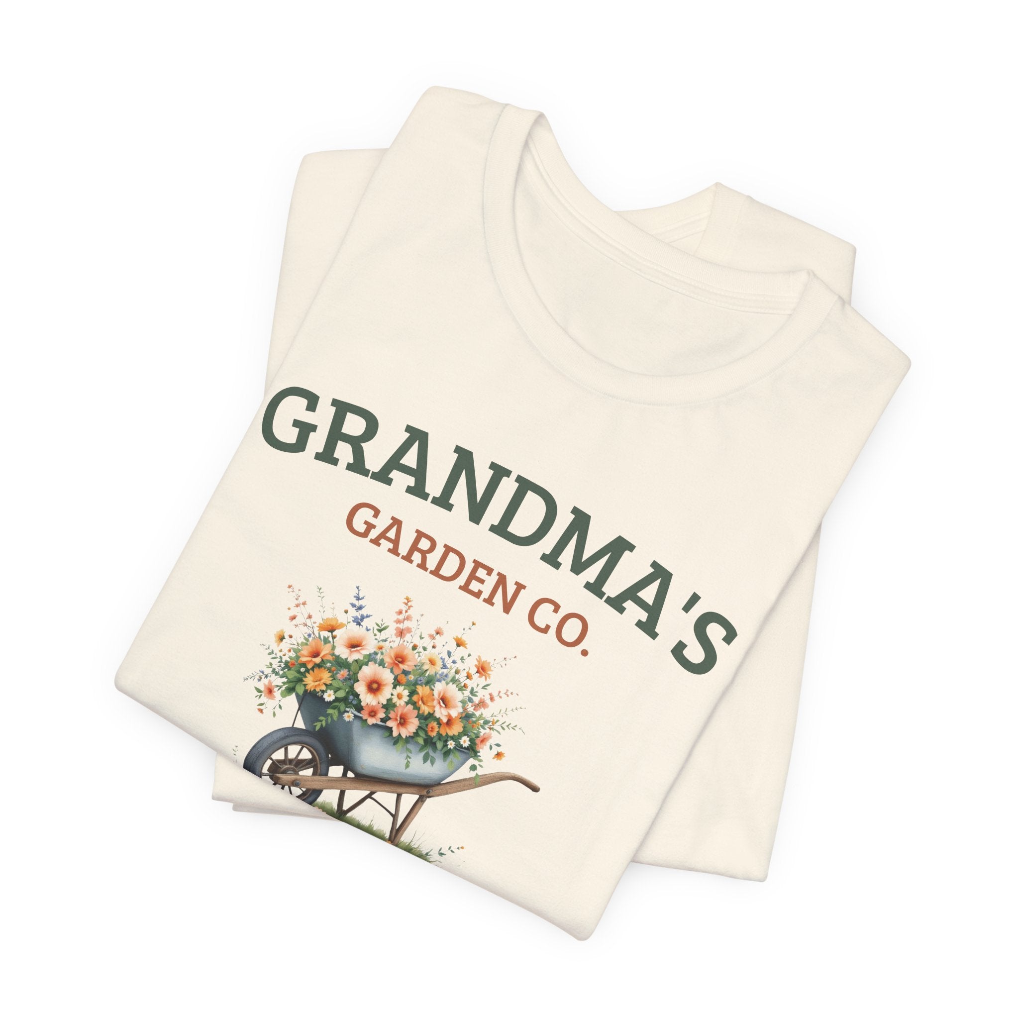 Grandma's Garden Co. personalized tee shown in an alternate color