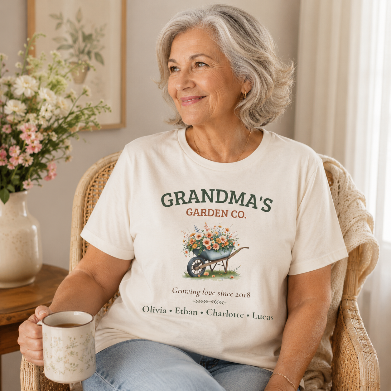 Grandma's Garden Co. t-shirt size and fit guide