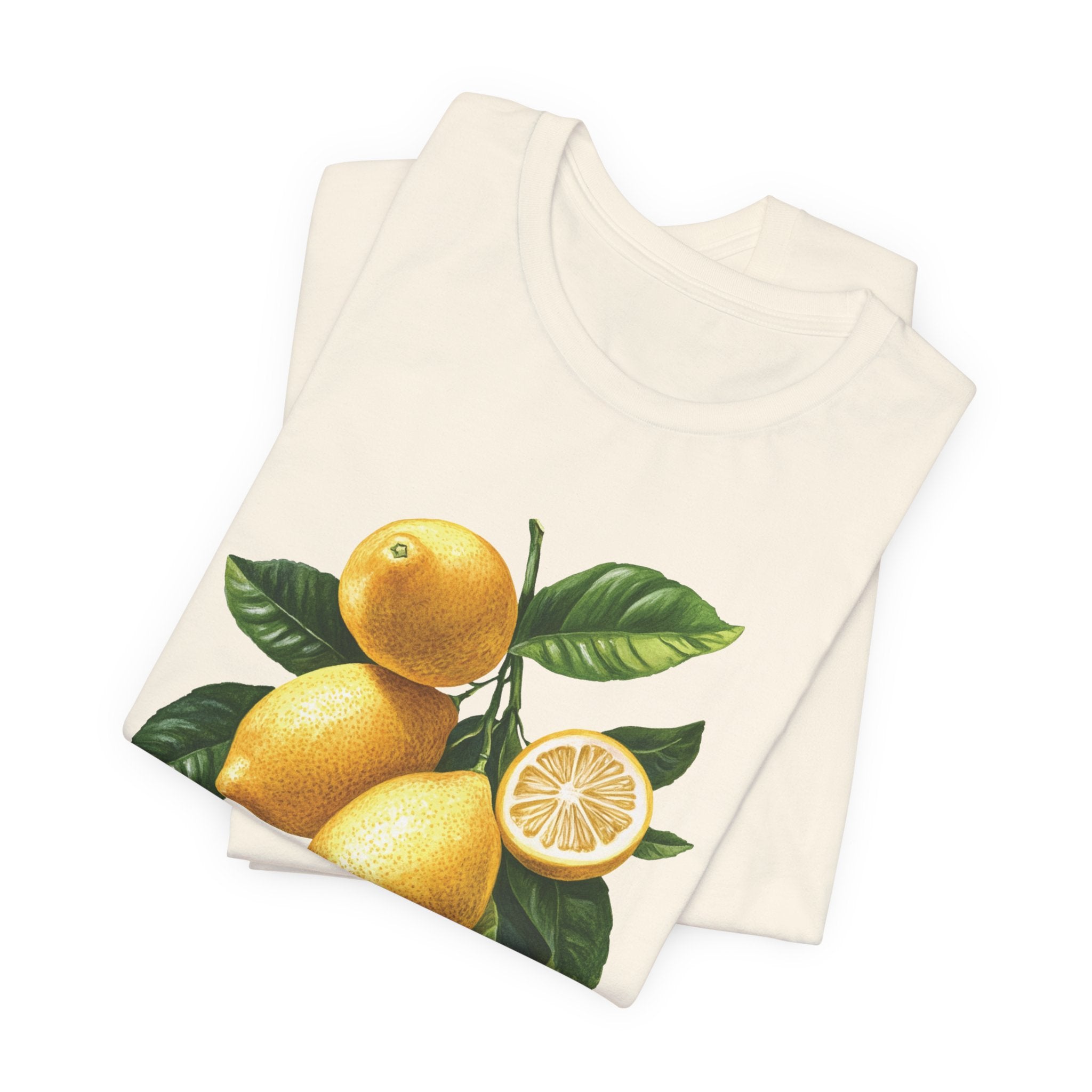 Lemon branch personalized t-shirt on hanger