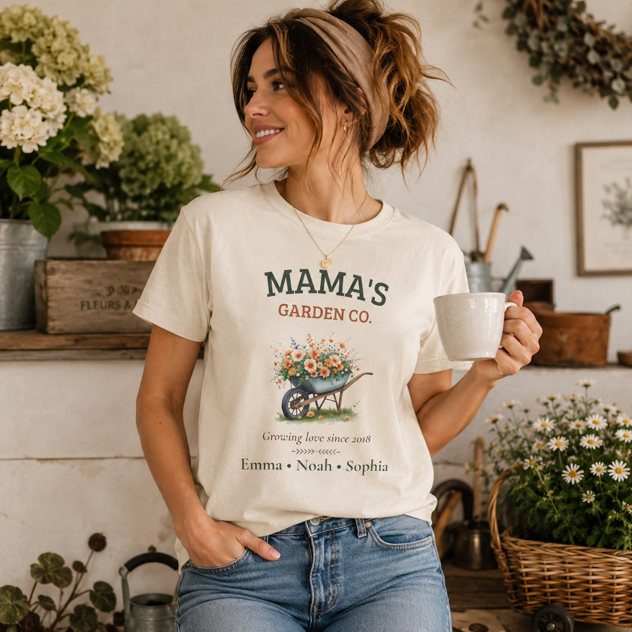 Mama's Garden Co. t-shirt size and fit guide
