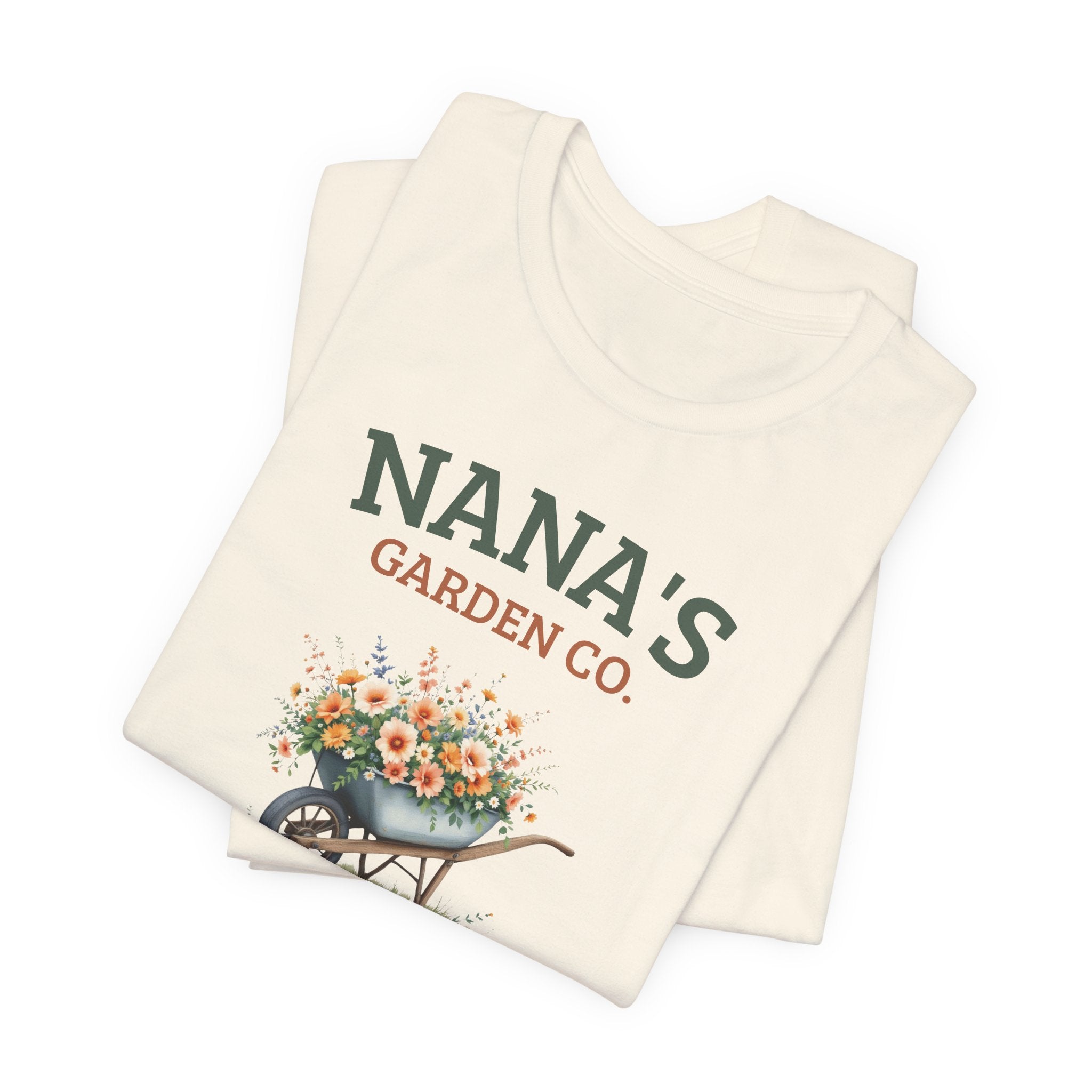 Nana's Garden Co. personalized tee shown in an alternate color