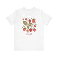Strawberry blossom personalized white t-shirt with custom name
