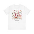 Wildflower bouquet personalized white t-shirt with custom name