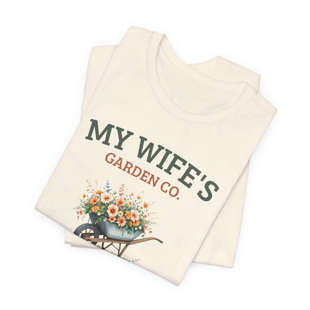 My Wife's Garden Co. personalized tee shown in an alternate color