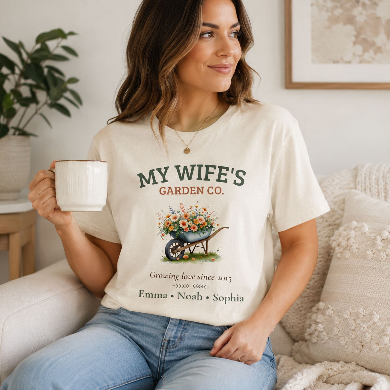 My Wife's Garden Co. t-shirt size and fit guide