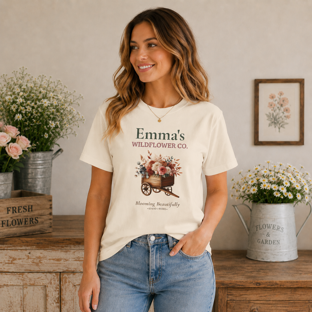 Wildflower Co. t-shirt size and fit guide