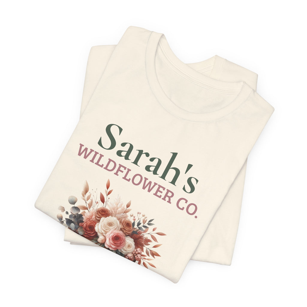 Wildflower Co. personalized tee shown in an alternate color
